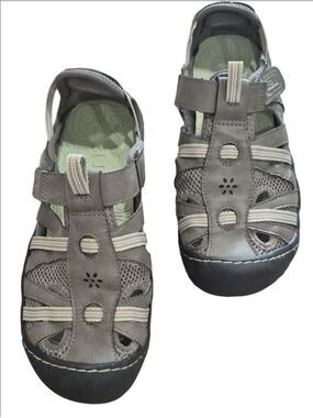 JBU by Jambu Regional Water Ready Sandals - Dark Grey/Moss - Size 8.5
